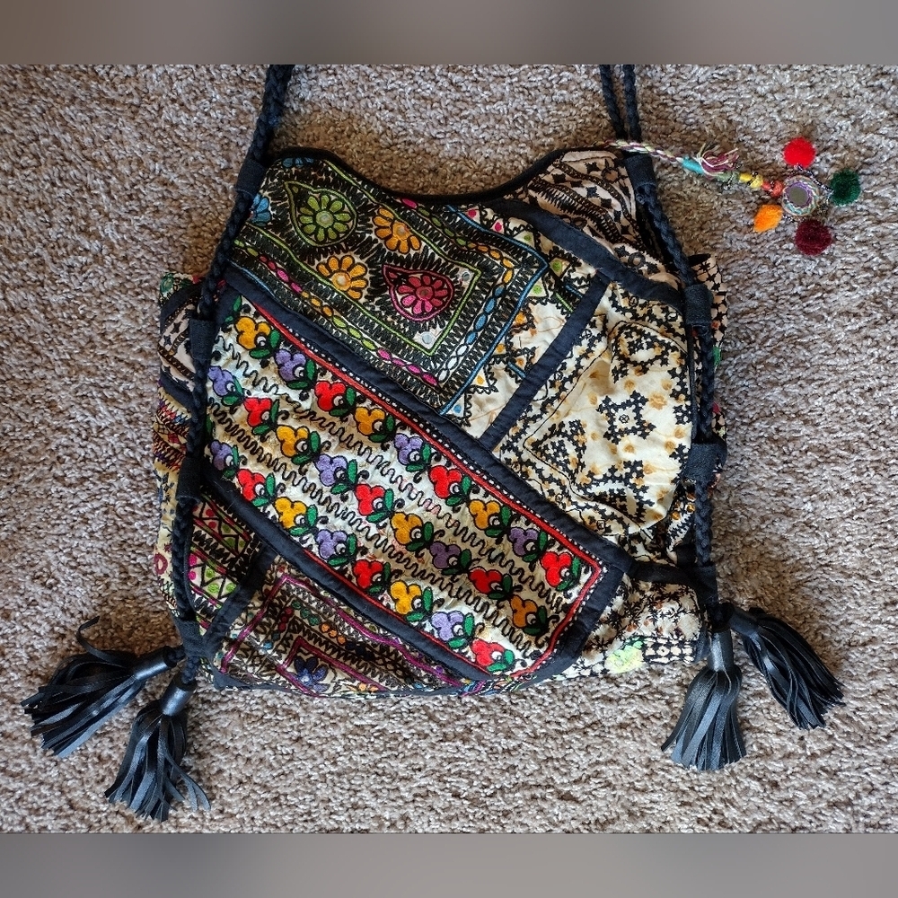 Gypsy Bohemian Patchwork Shoulder Bag - Picture 2 of 16